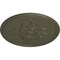 Ekena Millwork Milton Ceiling Medallion (Fits Canopies up to 7 7/8"), Hand-Painted Witch Hazel, 40 5/8"OD x 1 3/4"P CM40MIWHF - alternate 4